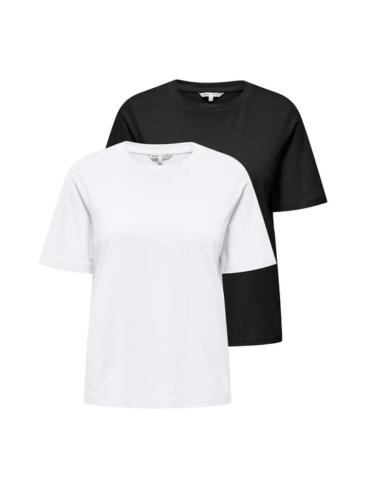 CARONLY - T-shirt 2 Pak - NOOS