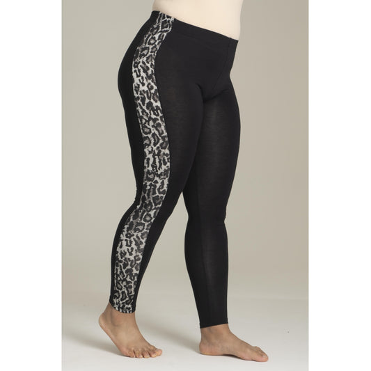 Smarte leggings med leo stribe fra Sandgaard - NOOS