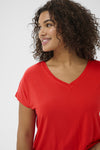 KCjena - V-neck T-Shirt med elastik