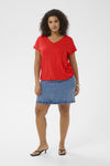 KCjena - V-neck T-Shirt med elastik