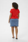 KCjena - V-neck T-Shirt med elastik
