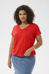 KCjena - V-neck T-Shirt med elastik