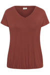 KCjena - V-neck T-Shirt med elastik