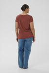 KCjena - V-neck T-Shirt med elastik