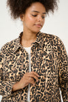 KCleonoma Denim Jacket - Leopard Jakke