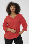 KClunda - Bluse med V-hals