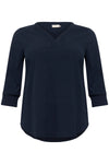 KClunda - Bluse med V-hals