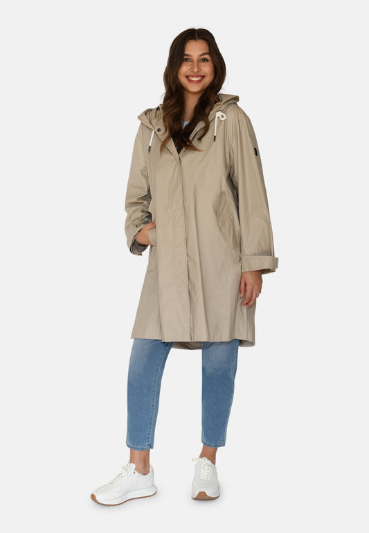EtRECYCLED Coated Jacket long - Bomuld