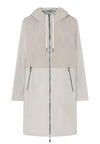 EtQuilt mix Jacket Long w Hood