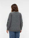 VMCJUTA - Strikbluse med Broderier