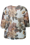 ZhLeann 1492 - Blomstret Pullover