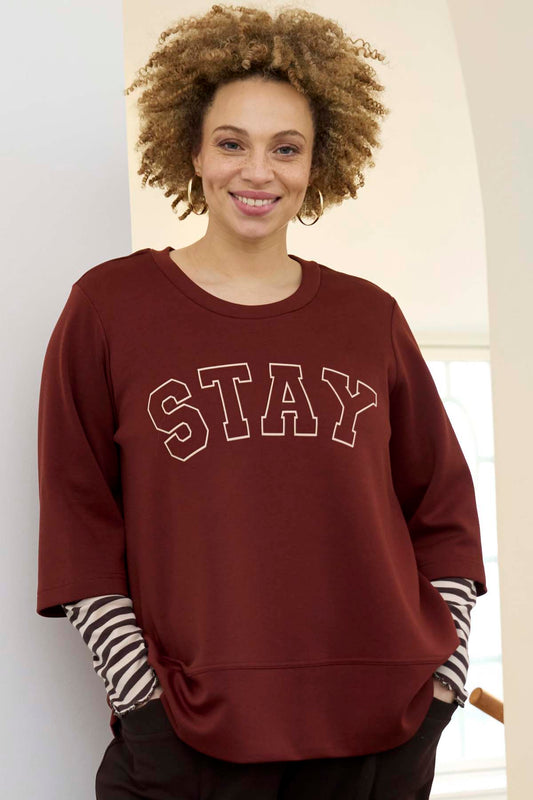 ZhMya 1519 - Kortærmet Sweatshirt med Print
