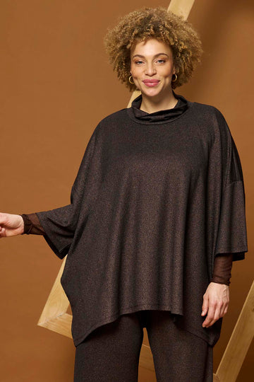 ZhMamie 1589 - Bluse med Glimmer