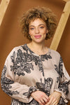 ZhMerna 1614 - Bluse med Blomsterprint