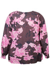 ZhMeryl 1616 - Blomstret V-hals Bluse