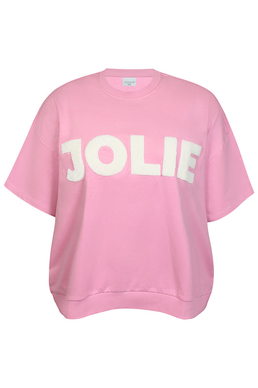 ZhBella 1722 - Sweatshirt med Frotté Broderi
