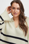 SWALLY PULLOVER - Strikket genser med krage
