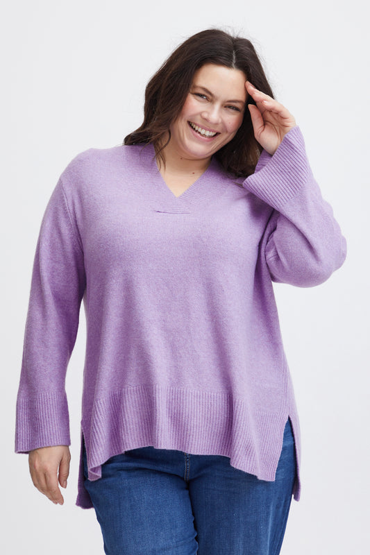 SWAILEEN Pullover - Strikbluse med V-hals