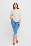 SWNADU BLOUSE - Stribet Bluse