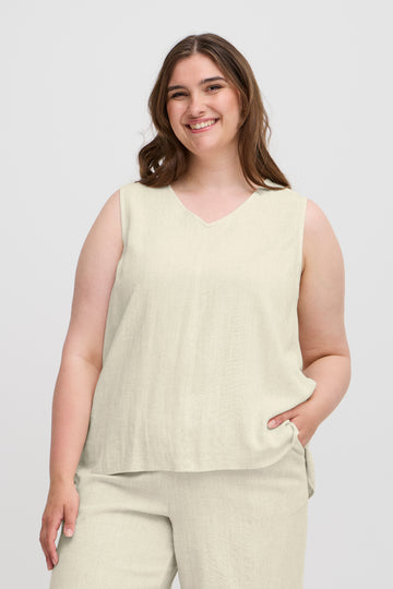 SWJUNA TOP - Hør Mix Top