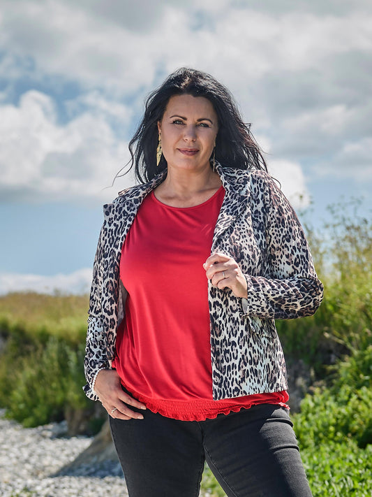 ZoARI BLAZER - Leopard Jakke