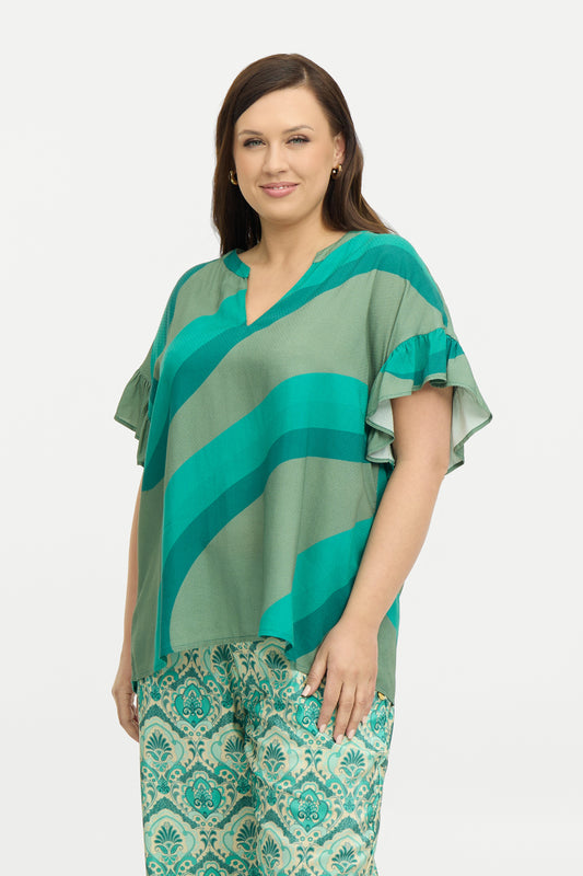 ZoWILLA - Kortærmet Bluse med Print