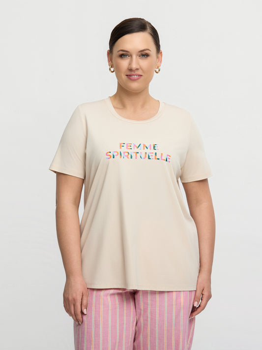 ZoSHEA - T-shirt med Print