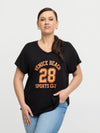 ZoDINA - T-shirt med Sporty Print
