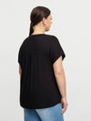 ZoDINA - T-shirt med Sporty Print