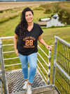 ZoDINA - T-shirt med Sporty Print