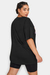 YoRainbow Print Slogan Oversized T-Shirt