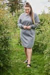 OX-O Neck Sweat Dress - Kjole