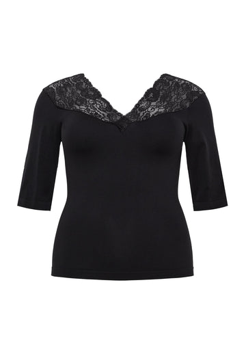 OxShapewear - Bluse med Blonde