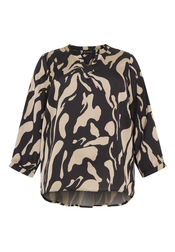 OX63168 - Bluse med 3/4 Ærmer