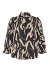 Ox63170 - Bluse med Pufærmer