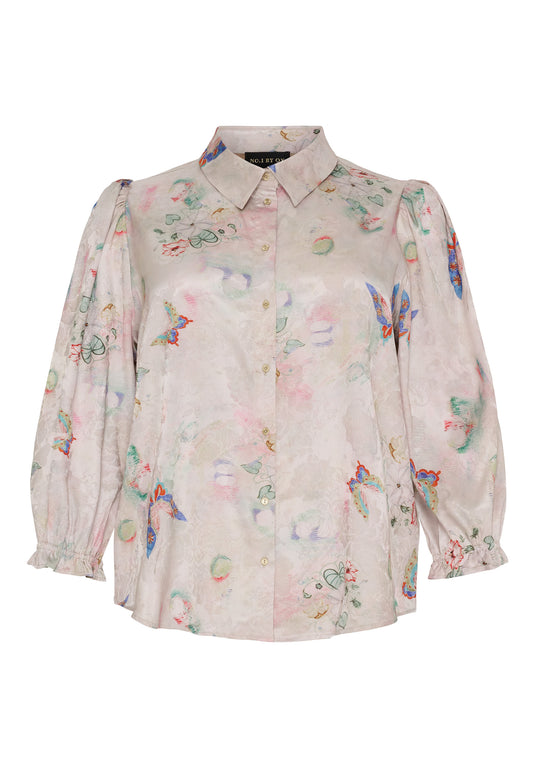 Ox63283 - Bluse med puffermer