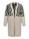 CARJADE ZEBRA L/S CARDIGAN KNIT NOOS