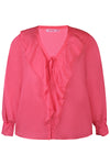 AnAriel 208 Blouse - Bluse med flæse