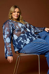 AnLéonie 440 - Bluse med Blomster