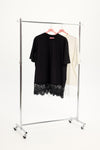 AnNadine 501 - T-shirt med Blondekant
