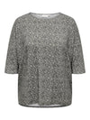 CARLARAMA - Bluse med 3/4 Ærmer