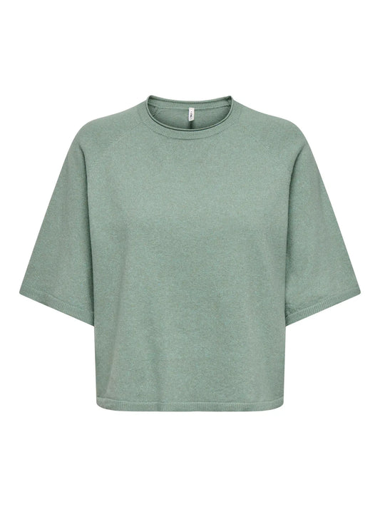 CARLOYAL - Strikbluse med 2/4 Ærmer - NOOS