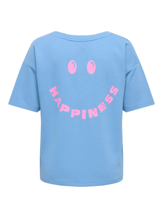 Carhappy - Sweatshirt med smiley på ryggen