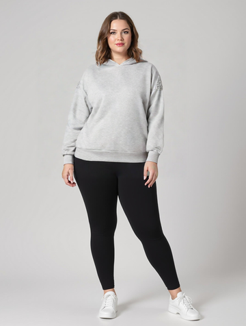 AnAlana 204 Hoodie - Hoodie med rhinsten
