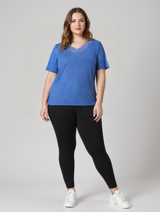 CpLacara Blouse - Bluse med Blonde