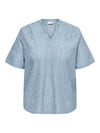 CarHellen - Bluse med V-hals