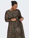 CARFOREST - Mesh Leopard Kjole