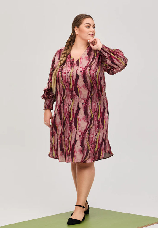 OxLoose - 63266 Kjole med V-hals