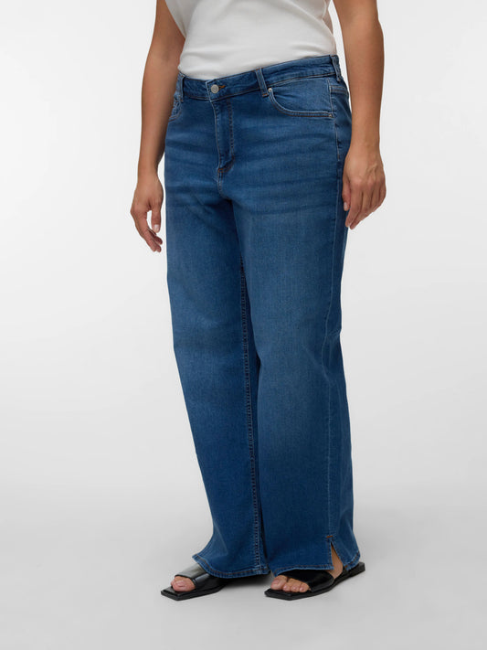 VmcMari - Tessa Hr Wide Jeans - Medium Blue Denim