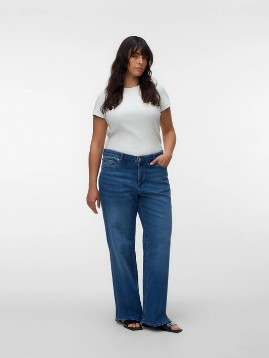 VmcMari - Tessa Hr Wide Jeans - Medium Blue Denim